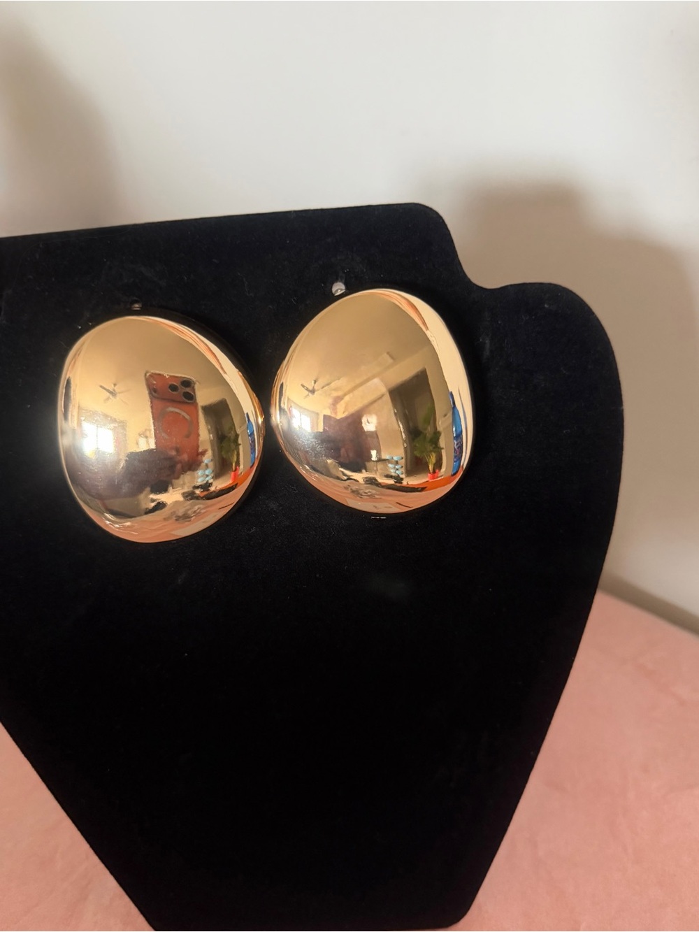 Gold-Tone Dome Earrings - Women Accessories
